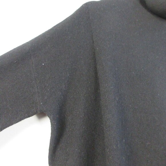 Club Monaco 100% Cashmere Turtleneck Pullover Sweater Women's Black Luxury 210 - Picture 7 of 11